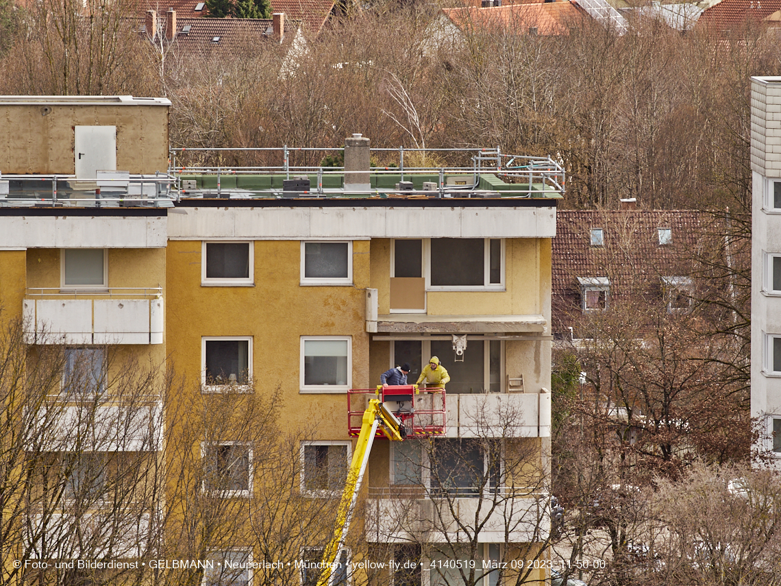 09.03.2023 - Fassadensanierung und Balkonentfernung am Karl-Marx-Ring 57c